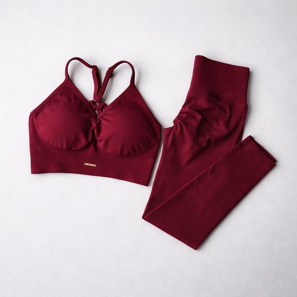 Conjunto Sculpt Push-Up Rojo (Top + Leggings)