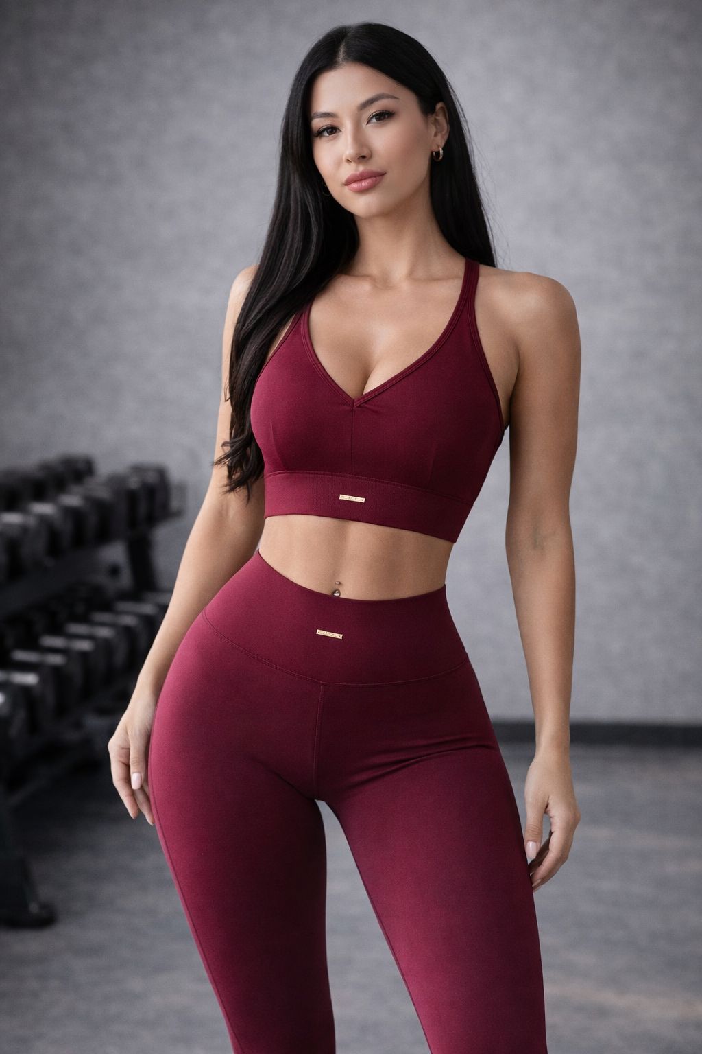 Conjunto Sculpt Push-Up Rojo (Top + Leggings)